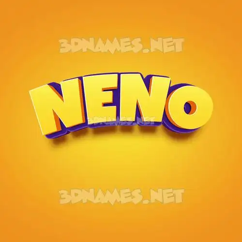 neno in Orange Toon style - 3D name wallpaper neno in Orange Toon style - 3D name wallpaper