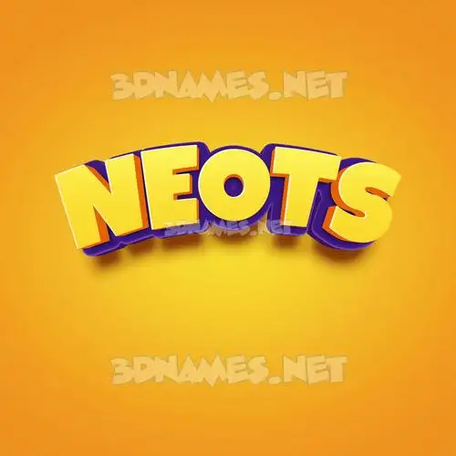 neots in Orange Toon style - 3D name wallpaper neots in Orange Toon style - 3D name wallpaper