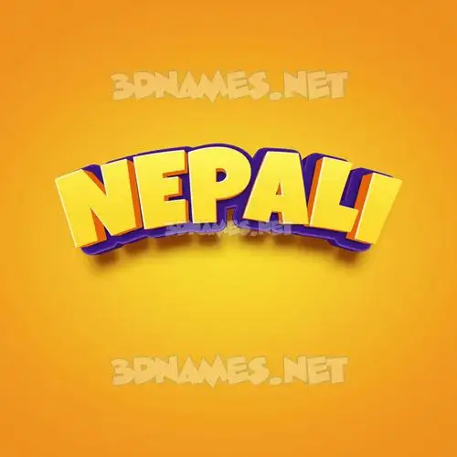 nepali in Orange Toon style - 3D name wallpaper nepali in Orange Toon style - 3D name wallpaper