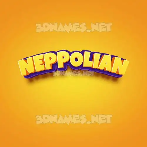 neppolian in Orange Toon style - 3D name wallpaper neppolian in Orange Toon style - 3D name wallpaper