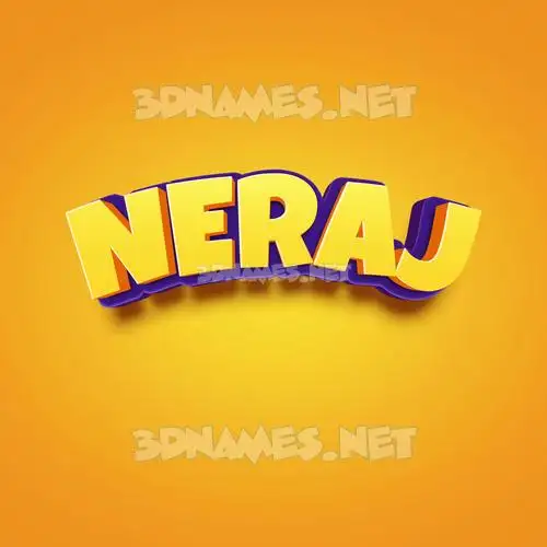 neraj in Orange Toon style - 3D name wallpaper neraj in Orange Toon style - 3D name wallpaper