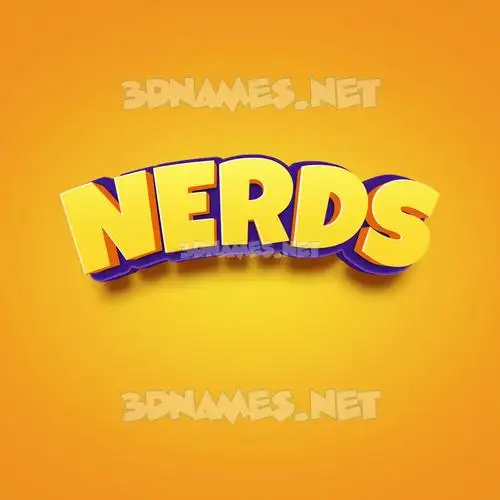 nerds in Orange Toon style - 3D name wallpaper nerds in Orange Toon style - 3D name wallpaper