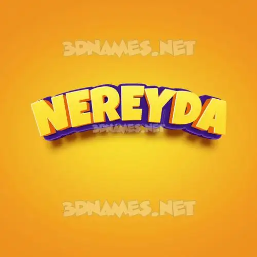 nereyda in Orange Toon style - 3D name wallpaper nereyda in Orange Toon style - 3D name wallpaper