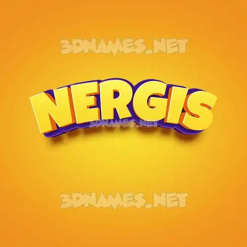 nergis in Orange Toon style - 3D name wallpaper nergis in Orange Toon style - 3D name wallpaper