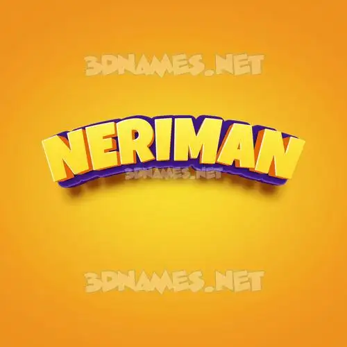neriman in Orange Toon style - 3D name wallpaper neriman in Orange Toon style - 3D name wallpaper