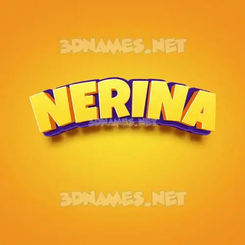 nerina in Orange Toon style - 3D name wallpaper nerina in Orange Toon style - 3D name wallpaper