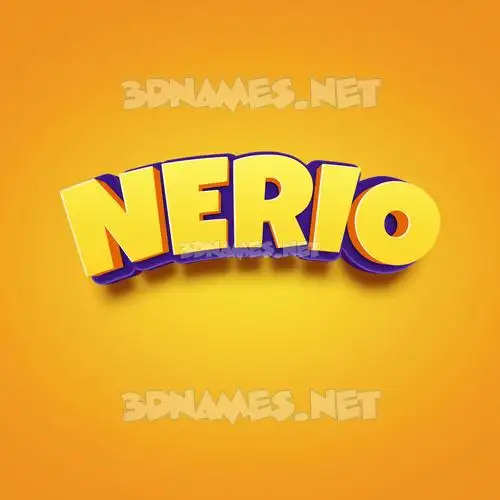 nerio in Orange Toon style - 3D name wallpaper nerio in Orange Toon style - 3D name wallpaper