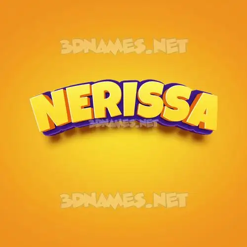 nerissa in Orange Toon style - 3D name wallpaper nerissa in Orange Toon style - 3D name wallpaper