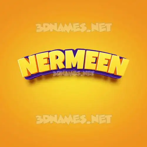 nermeen in Orange Toon style - 3D name wallpaper nermeen in Orange Toon style - 3D name wallpaper