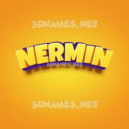 nermin in Orange Toon style - 3D name wallpaper nermin in Orange Toon style - 3D name wallpaper