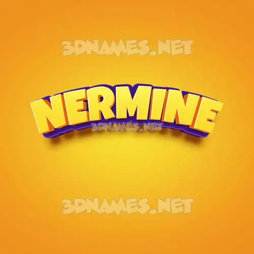 nermine in Orange Toon style - 3D name wallpaper nermine in Orange Toon style - 3D name wallpaper
