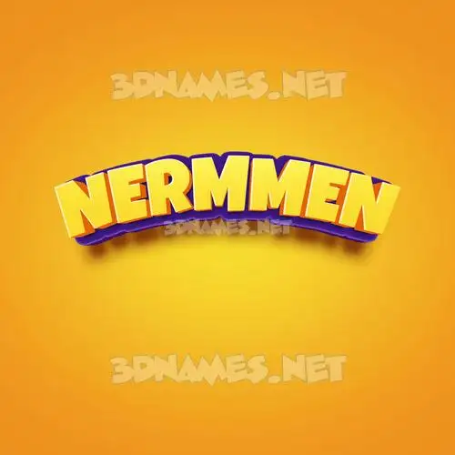 nermmen in Orange Toon style - 3D name wallpaper nermmen in Orange Toon style - 3D name wallpaper