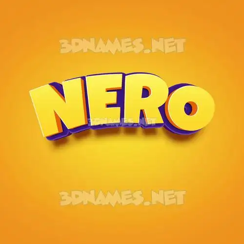 nero in Orange Toon style - 3D name wallpaper nero in Orange Toon style - 3D name wallpaper