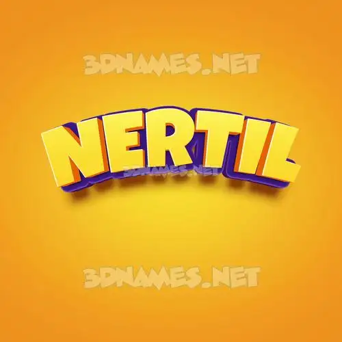 nertil in Orange Toon style - 3D name wallpaper nertil in Orange Toon style - 3D name wallpaper