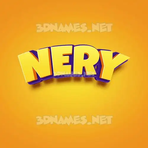 nery in Orange Toon style - 3D name wallpaper nery in Orange Toon style - 3D name wallpaper