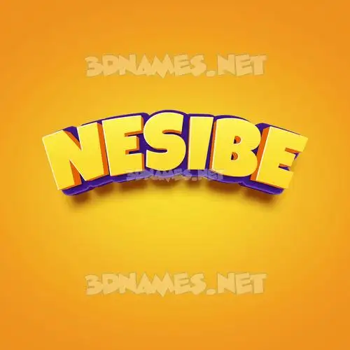 nesibe in Orange Toon style - 3D name wallpaper nesibe in Orange Toon style - 3D name wallpaper