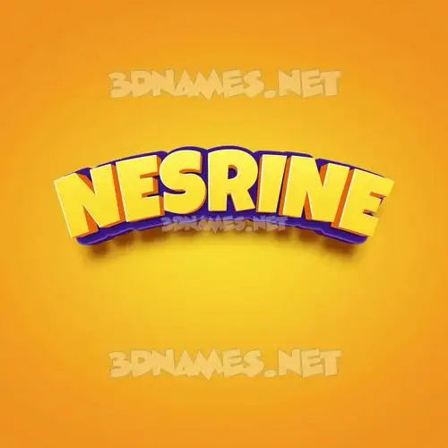 nesrine in Orange Toon style - 3D name wallpaper nesrine in Orange Toon style - 3D name wallpaper