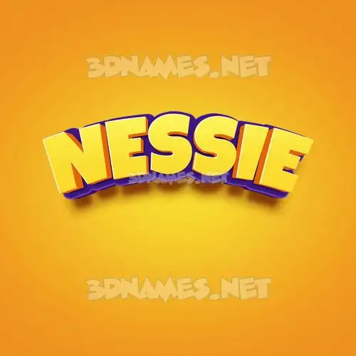 nessie in Orange Toon style - 3D name wallpaper nessie in Orange Toon style - 3D name wallpaper