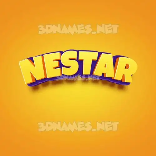 nestar in Orange Toon style - 3D name wallpaper nestar in Orange Toon style - 3D name wallpaper