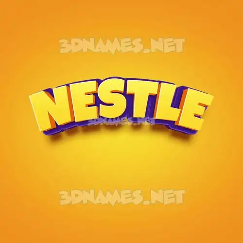 nestle in Orange Toon style - 3D name wallpaper nestle in Orange Toon style - 3D name wallpaper