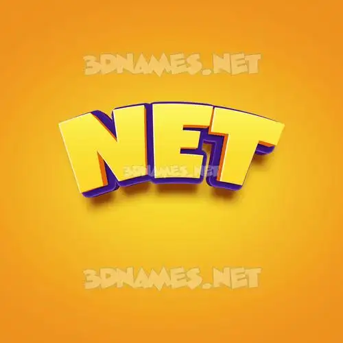 net in Orange Toon style - 3D name wallpaper net in Orange Toon style - 3D name wallpaper