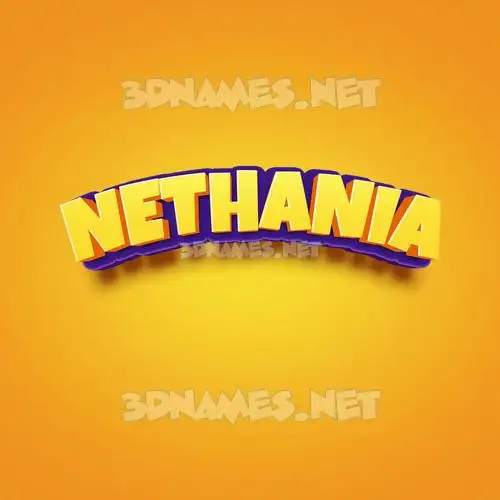 nethania in Orange Toon style - 3D name wallpaper nethania in Orange Toon style - 3D name wallpaper