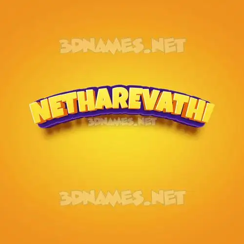 netharevathi in Orange Toon style - 3D name wallpaper netharevathi in Orange Toon style - 3D name wallpaper