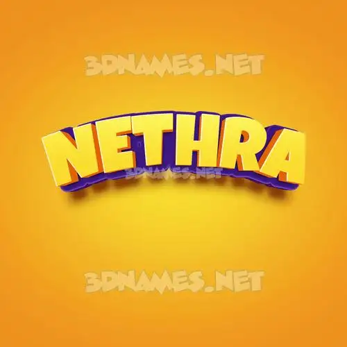 nethra in Orange Toon style - 3D name wallpaper nethra in Orange Toon style - 3D name wallpaper