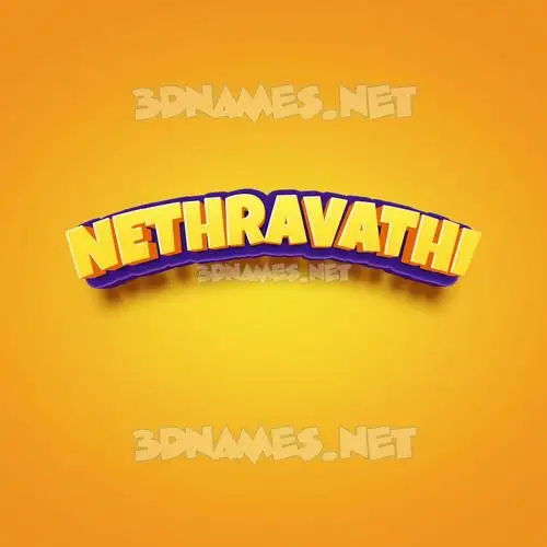 nethravathi in Orange Toon style - 3D name wallpaper nethravathi in Orange Toon style - 3D name wallpaper