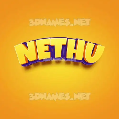 nethu in Orange Toon style - 3D name wallpaper nethu in Orange Toon style - 3D name wallpaper