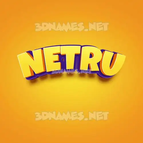 netru in Orange Toon style - 3D name wallpaper netru in Orange Toon style - 3D name wallpaper