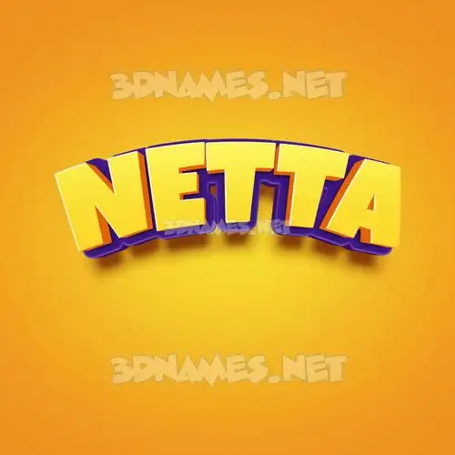 netta in Orange Toon style - 3D name wallpaper netta in Orange Toon style - 3D name wallpaper