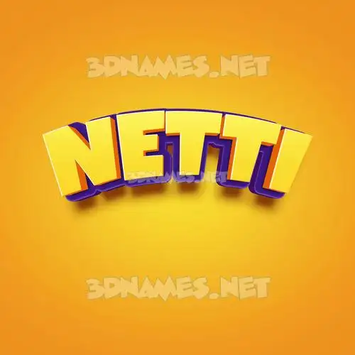 netti in Orange Toon style - 3D name wallpaper netti in Orange Toon style - 3D name wallpaper