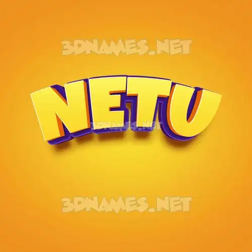 netu in Orange Toon style - 3D name wallpaper netu in Orange Toon style - 3D name wallpaper