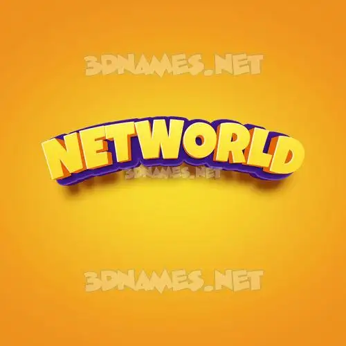networld in Orange Toon style - 3D name wallpaper networld in Orange Toon style - 3D name wallpaper