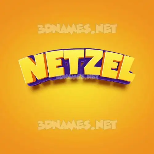 netzel in Orange Toon style - 3D name wallpaper netzel in Orange Toon style - 3D name wallpaper