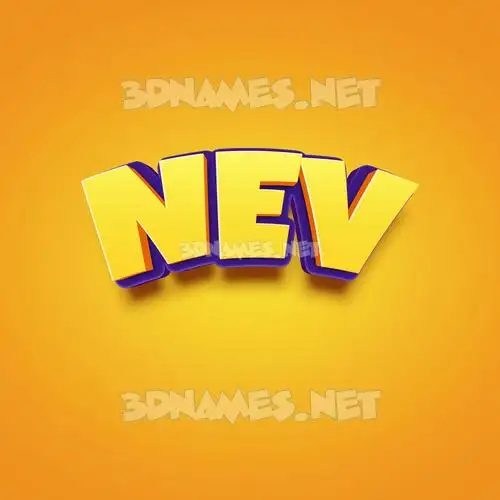 nev in Orange Toon style - 3D name wallpaper nev in Orange Toon style - 3D name wallpaper