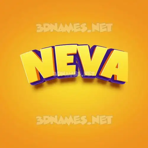 neva in Orange Toon style - 3D name wallpaper neva in Orange Toon style - 3D name wallpaper
