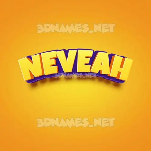 neveah in Orange Toon style - 3D name wallpaper neveah in Orange Toon style - 3D name wallpaper