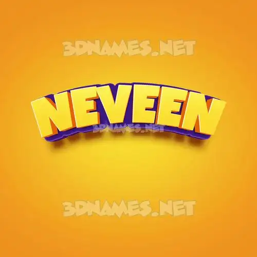 neveen in Orange Toon style - 3D name wallpaper neveen in Orange Toon style - 3D name wallpaper