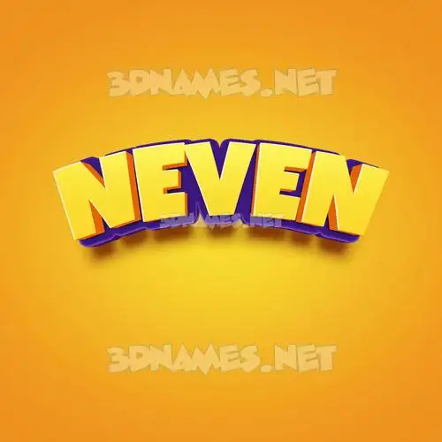 neven in Orange Toon style - 3D name wallpaper neven in Orange Toon style - 3D name wallpaper