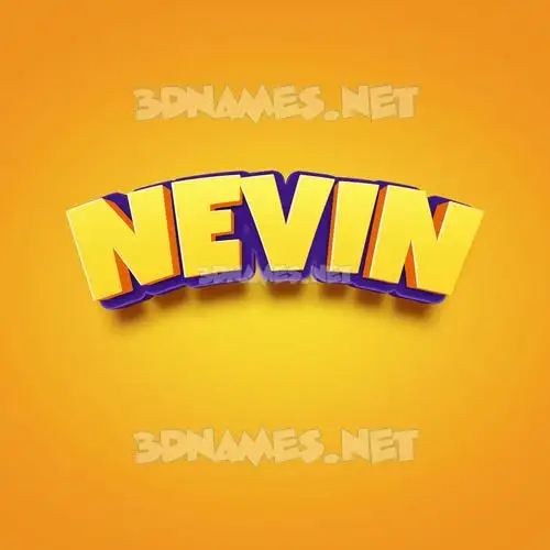 nevin in Orange Toon style - 3D name wallpaper nevin in Orange Toon style - 3D name wallpaper