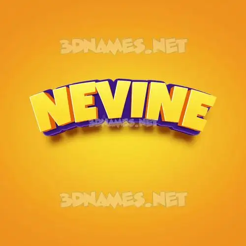 nevine in Orange Toon style - 3D name wallpaper nevine in Orange Toon style - 3D name wallpaper