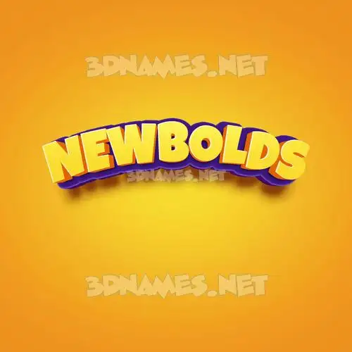 newbolds in Orange Toon style - 3D name wallpaper newbolds in Orange Toon style - 3D name wallpaper