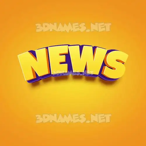 news in Orange Toon style - 3D name wallpaper news in Orange Toon style - 3D name wallpaper