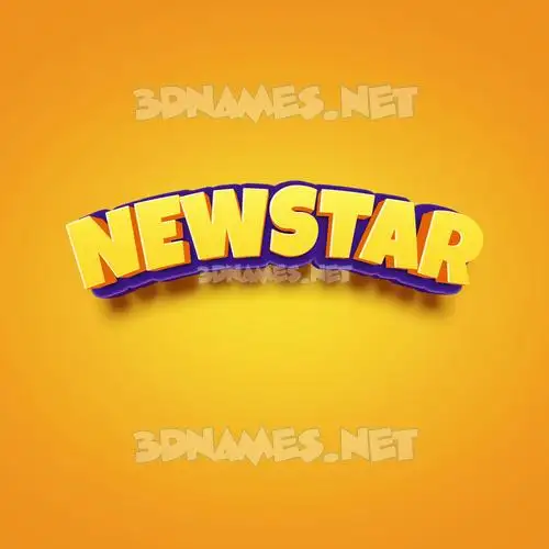 newstar in Orange Toon style - 3D name wallpaper newstar in Orange Toon style - 3D name wallpaper
