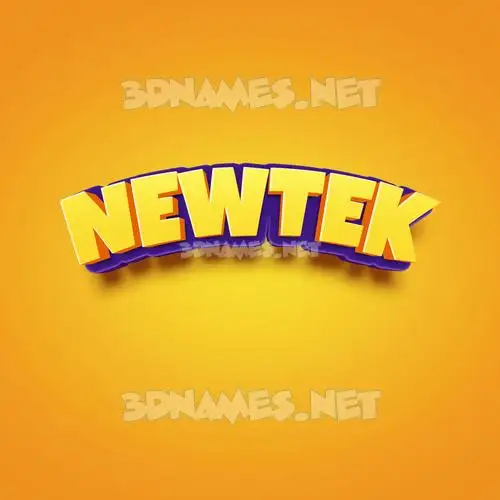 newtek in Orange Toon style - 3D name wallpaper newtek in Orange Toon style - 3D name wallpaper