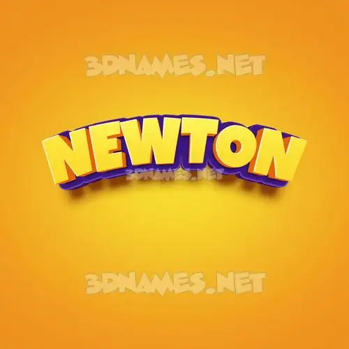 newton in Orange Toon style - 3D name wallpaper newton in Orange Toon style - 3D name wallpaper