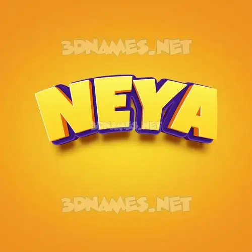neya in Orange Toon style - 3D name wallpaper neya in Orange Toon style - 3D name wallpaper