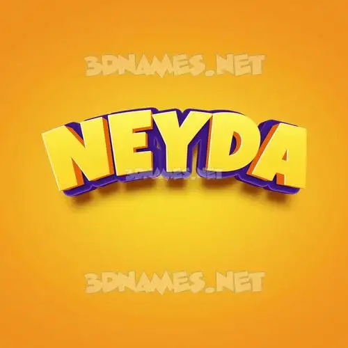 neyda in Orange Toon style - 3D name wallpaper neyda in Orange Toon style - 3D name wallpaper